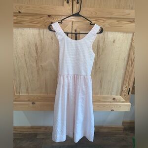 Kelly’s Kids pink ginghem plaid vintage jumper dress size 14